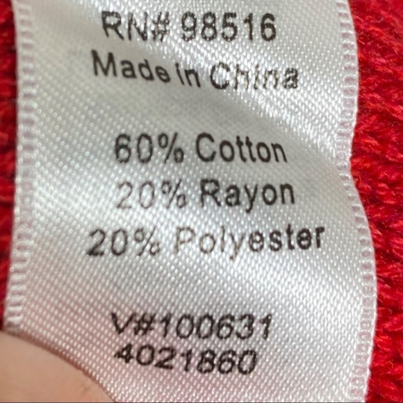 Coldwater Creek Sweater Red Size 4-6 (XS) - Picture 6 of 8